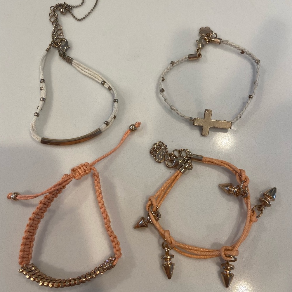 Set of 4 bracelets from Express